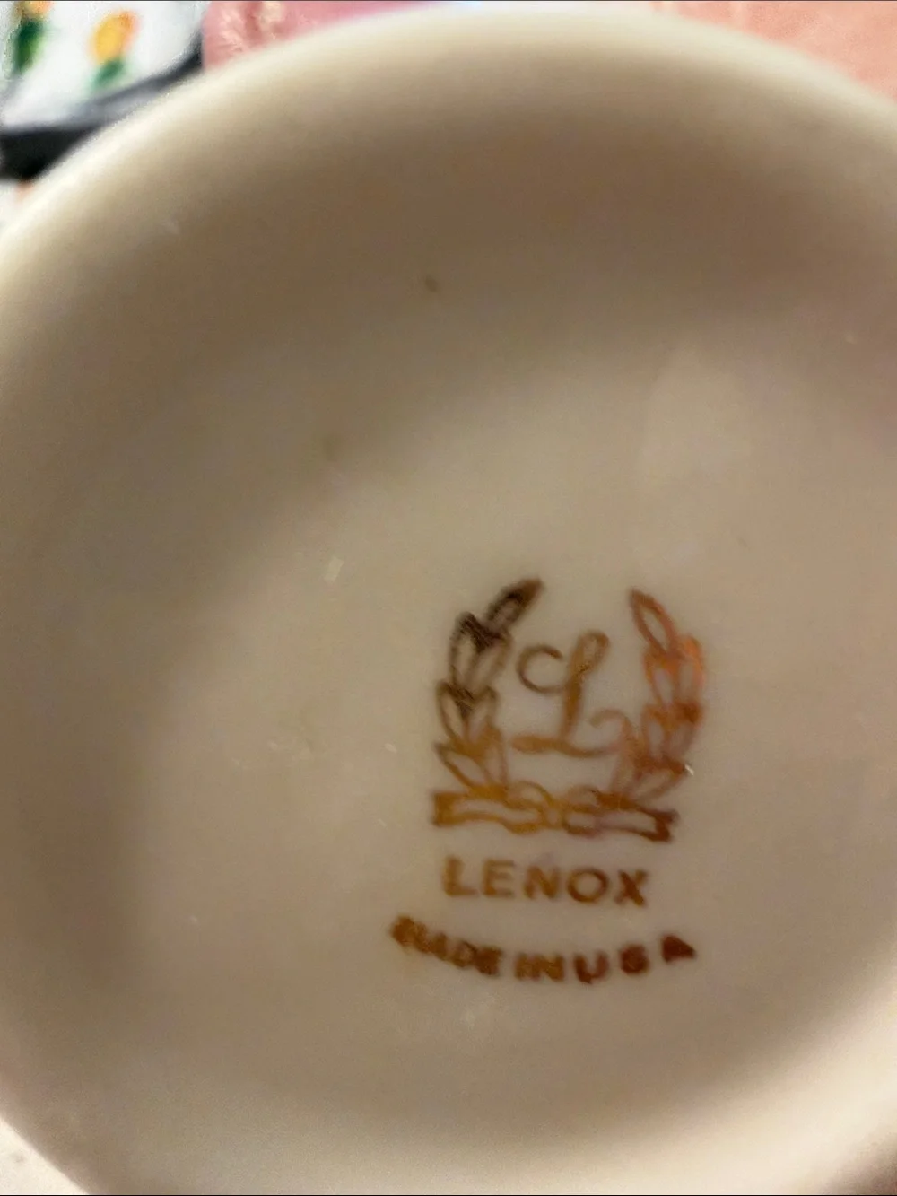 Vintage Lenox ivory bone China vase